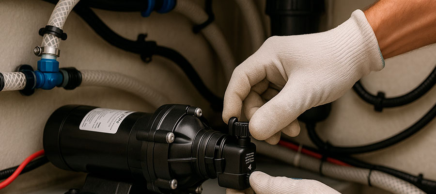 How to adjust pressure on Flojet pump? How to adjust pressure on Flojet pump?