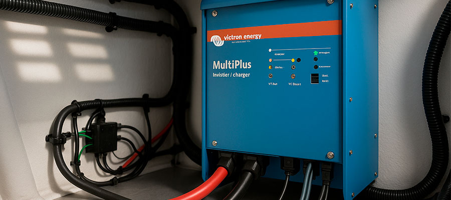 How to connect Victron inverter