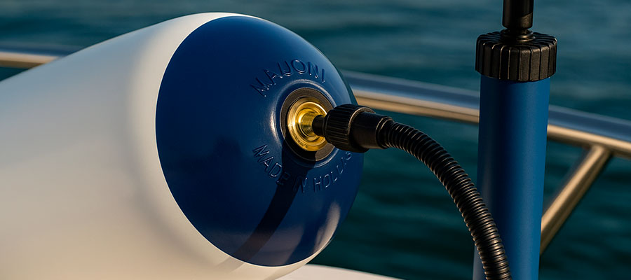 How to inflate majoni boat fenders