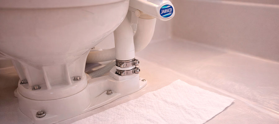 How to install a Jabsco marine toilet?