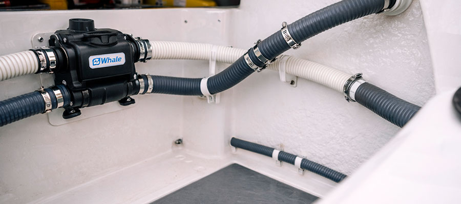 How to install a Whale manual bilge pump?