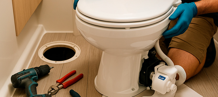 How to install a jabsco electric marine toilet How to install a jabsco electric marine toilet