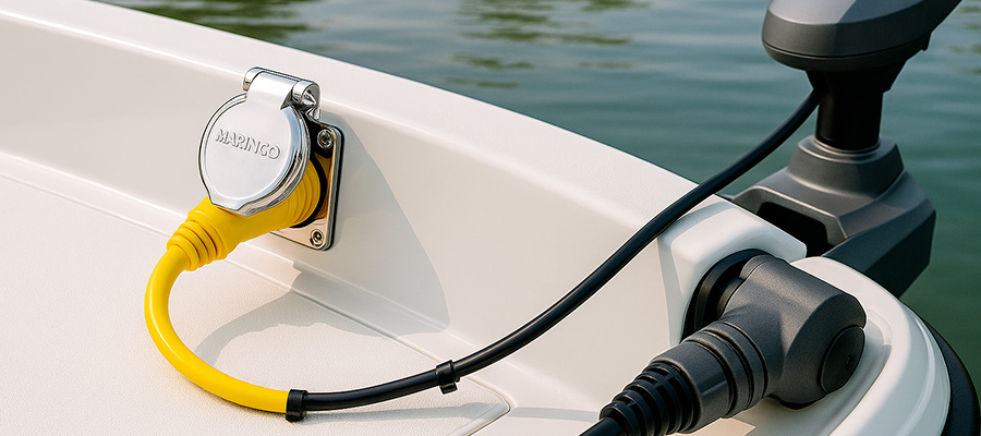 How to install marinco trolling motor plug