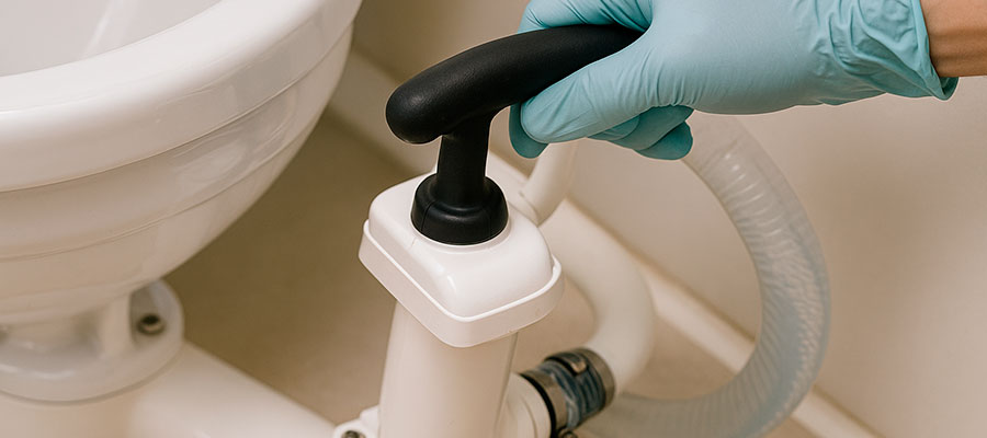 How to unblock jabsco manual toilet