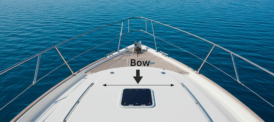 Where is the bow on a boat