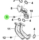 Bukh 11233-08307S - Bolt With Spring Washer for R210J Oil Pan