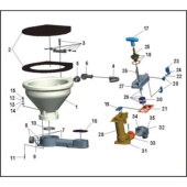 Nuova Rade 11447 - Repair Kit For Marine Manual Toilet LT-0 & LT-1