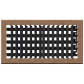 MSI VMLT10X5 Supply Air Grille, Teak, 2-Way with Damper 10" x 5"