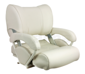 Allpa Boat Chair Model 'Twin 46' Flip-Back & Up, White
