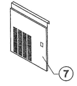 Isotherm SGB00050AA - Stainless Steel Front Grid Panel for Clear Ice Maker