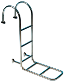 Allpa Stainless Steel Bathing Ladder, 6-Steps, For Deck Mount, Dims. Unfolded 300x1620mm, Tube Ø25mm