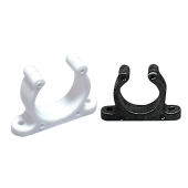 Nuova Rade 45210 - Black Plastic Support Clip Screwed Ø30mm