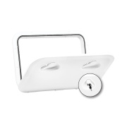 Nuova Rade 196309 - Top Line Hatch W/Lock, White, 353x606mm