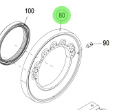 Steyr 500920 - Support Ring Including Rotary Shaft Seal for SE164E40 and SE144E38 Engines