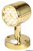 Osculati 13.947.11 - Articulated Spotlight Polished Brass With Switch