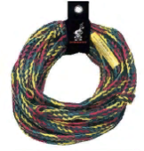 Plastimo 63988 - 16-strand Heavy-duty Rope For 3-4 Rider Towable Tubes - 18m