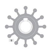 Johnson Pump 09-801B - Impeller 801B