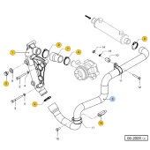 Vetus STM9895 - Hose Keel Cooling M4 Engine