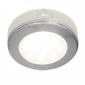 Hella Marine 2JA 980 828-011 - EuroLED 115 Down Lights With White Spacer - Switched, White LED, Stainless Steel Rim, Switched