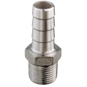 Guidi 1004I.500152 Stainless Steel Hose Connector "Extra" Series With Male Head - 1" x 30