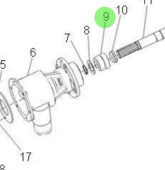 Nanni Diesel 970313129 - Sea Water Pump Sealing Gasket for N4 and TDI Engines