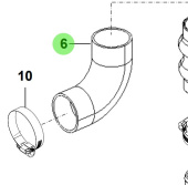 Bukh 00600-2R133 - Exhaust Bellows for R210J Exhaust Elbow and Pipe