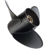 Quicksilver QA2042X Black Diamond Aluminium Propeller - 3X 12-1/2 X23 RH