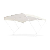 Tessilmare Bimini Top - 3 Arches White Lacquered Aluminium 150x175x140cm - White