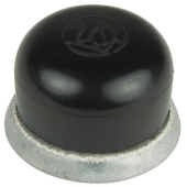 BEP 1001502 - Black Screw On Rubber Push Button Cover