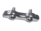 Talamex Duplex Wire Rope Clips AISI 304 Stainless Steel – for Wire Ø2–6 mm