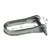 Belship 722252 - Stainless Steel AISI 316 Quick Release D-Shackle 6mm 15x40mm (10 pcs)