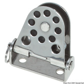 Viadana Vertical Pivoting Footblock with Aluminium Pulley for 4 mm Rope, 25-28 mm Sheave