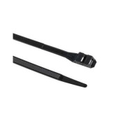Plastimo P204038 - Double Locking Cable Tie 9 X 180 mm Black (100 pcs)