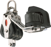 Ronstan RF20332 Series 20 Ball Bearing Triple Block with Becket, Cleat and Shackle