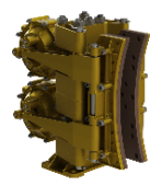 Kobelt 5022-A - Fluid Applied Brake Caliper, Air Applied, 2" Ventilated Disc, Clamping Force, Hydraulic or Spring Configurations