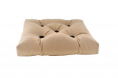 ARC Marine Outdoor Seat Brown With Black Buttons Single