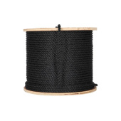 Plastimo Mooring Rope 3-strands Ø10mm L200m - Black