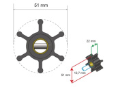 Albin 06-01-006 - Premium Impeller Kit
