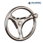 Gussi Italia 3RCL3561_K Rocolo Stainless Steel Steering Wheel Ø350 mm + Stainless Steel Spokes