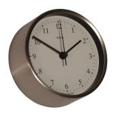 Delite 607000 - Clock Clausen Stainless Steel 100 mm