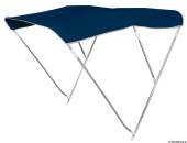 Osculati 46.908.31 - 3-Arc Foldable Bimini Ø 22 mm 170/180 cm Navy Blue