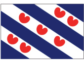 Marine Flag of Friesland Province of the Kingdom of the Netherlands