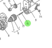 Nanni Diesel 970313096 - Starter Motor Spring for N4 Series Engines