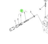 Nanni Diesel 970313003 - Adjustment Bolt Assembly for Accelerator and Speed Control