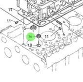 Nanni Diesel 970313182 - Cylinder Head Valve Seat for N4 Series Engines