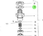 Nanni Diesel 970310387 - Washer for Injection Nozzles and Nozzle Holder