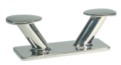Allpa Stainless Steel Double Horn Bollard, Bolt Mount, A=240mm, B=188mm, C=70mm, H=80mm