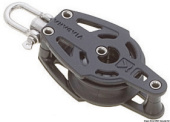 Viadana Composite Ball Bearing Single Swivel or Lockable Block with Becket for Rope up to 10-12 mm, 38-57 mm Sheave