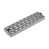 Tecnoseal 43396 / 71320A3 Mercury Waffle Bar Anode for 25–75 HP