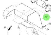 Steyr 2178473-9 - Painted Intercooler Heatshield Cover Plate